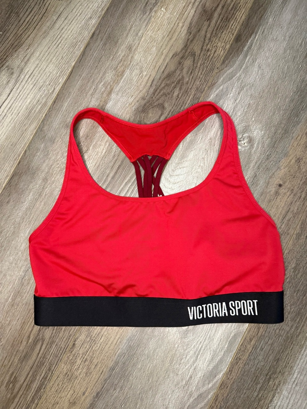 Red Victoria Secret Racerback Sports Bra
